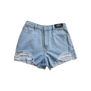 NWT! 26" (3) Hollister Ultra High Rise Vintage Relaxed Mom Shorts 3" Womens